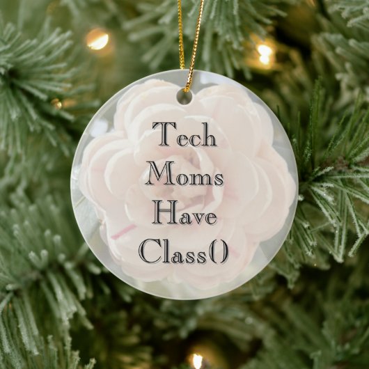 Mom's Classy Tech Vibe Ornament (Boom)