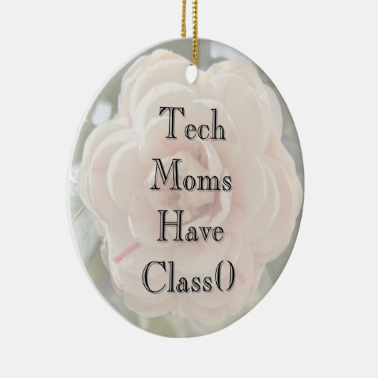 Mom's Classy Tech Vibe Ornament (Rechts)