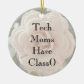 Mom's Classy Tech Vibe Ornament (Voorkant)