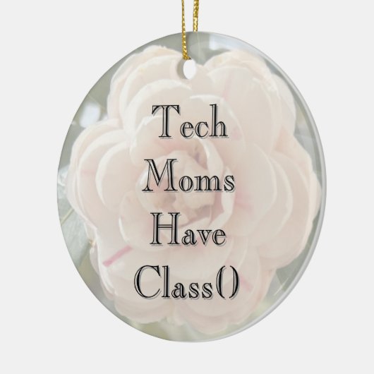 Mom's Classy Tech Vibe Ornament (Links)
