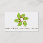 Moms Creëer Visitekaartje van financiële vrijheid (Achterkant)