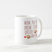 Mom's Daily Brew - Perfect Mother's Day Gift Koffiemok (Voorkant rechts)