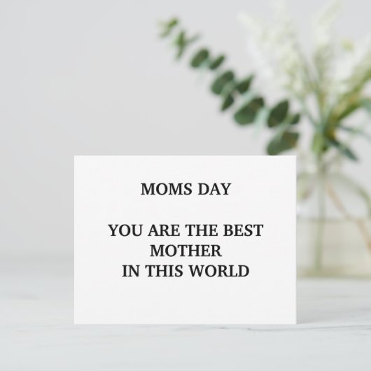 MOMS DAY BRIEFKAART (Staand voorkant)