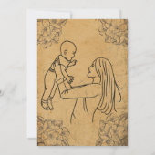 , Moms Day Delight Je bent uitgenodigd, Moederdag Kaart (Achterkant)