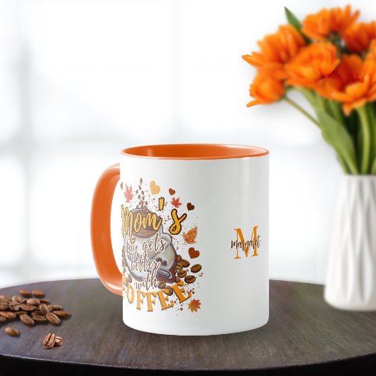 Mom's Day Gets Better with Coffee Two tone coffee  Mok