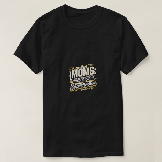Moms de originele superhelden t-shirt (Design voorkant)