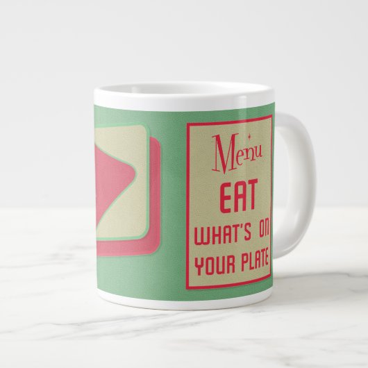 Moms Diner 1950s ontwerp Grote Koffiekop (Voorkant rechts)