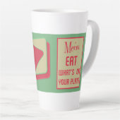 Moms Diner 1950s ontwerp Latte Mok (Rechterhoek)