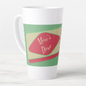 Moms Diner 1950s ontwerp Latte Mok (Linkerhoek)