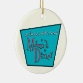 Moms Diner: Borstvoeding Keramisch Ornament (Rechts)