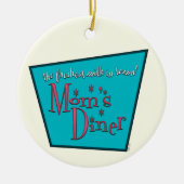 Moms Diner: Borstvoeding Keramisch Ornament (Voorkant)