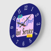 Moms Diner en Taxi Retro Kitchen Clock Numbers Grote Klok (Hoek)