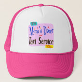Moms Diner en Taxi Service Funny Gezegde Trucker Pet (Voorkant)