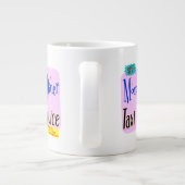 Moms Diner en Taxi Service Retro Gezegde Grote Koffiekop (Achterkant)