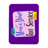 Moms Diner en Taxi Service Retro Gezegde Magneet (Verticaal)
