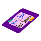 Moms Diner en Taxi Service Retro Gezegde Magneet (Linkerzijde)