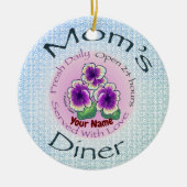 Moms Diner Keramisch Ornament (Voorkant)