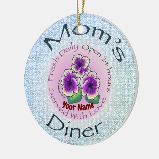 Moms Diner Keramisch Ornament (Links)