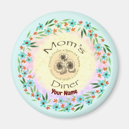 Moms Diner magneet (Voorkant)