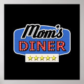 Mom's Diner Sign Poster (Voorkant)