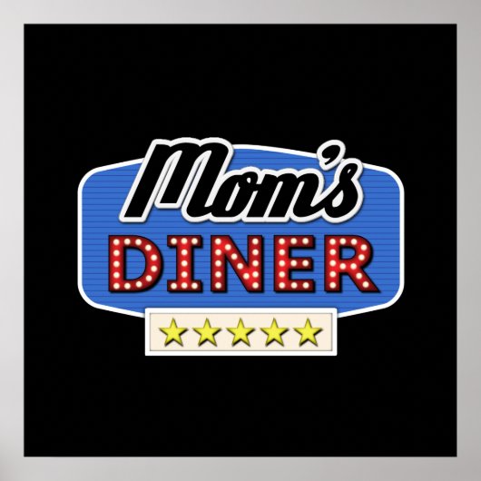 Mom's Diner Sign Poster (Voorkant)