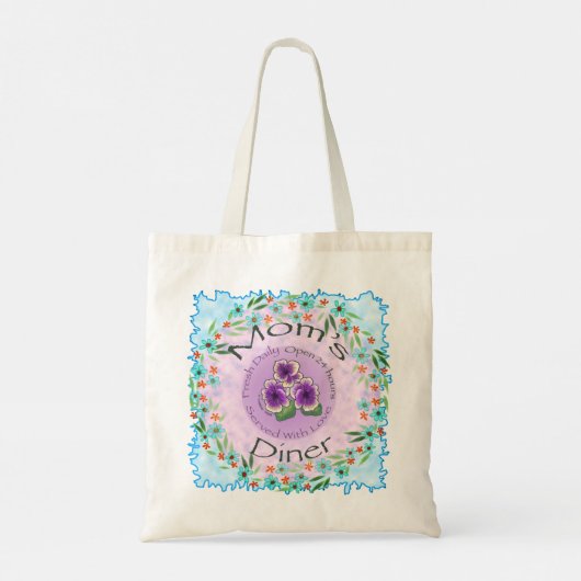 Moms Diner Tote Bag (Achterkant)