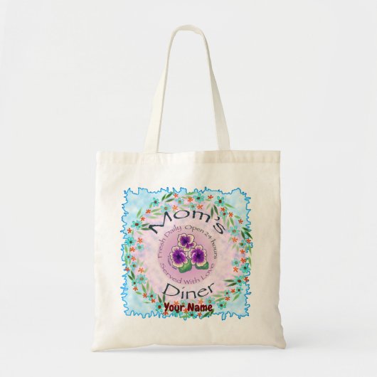 Moms Diner Tote Bag (Voorkant)