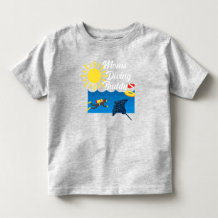 Moms Diving Buddy Design - Toddler Fine Jersey T-S Kinder Shirts