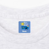 Moms duikboeddontwerp - Klein vierkant kledingstuk Labels (Aangebracht)
