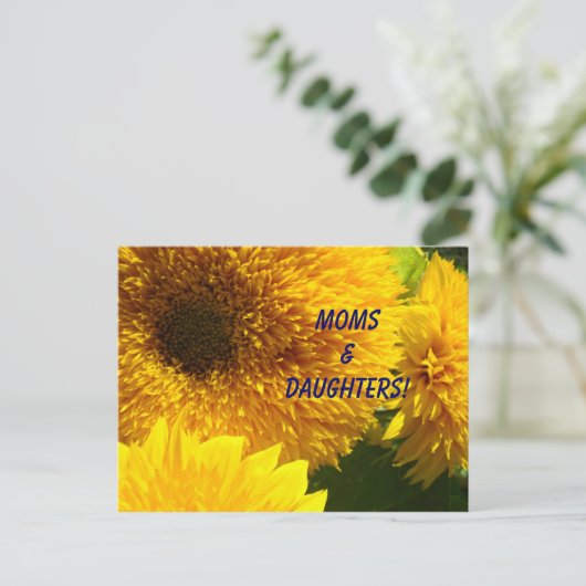 Moms en Daughters! Uitnodigingen Luncheon-evenemen (Staand voorkant)