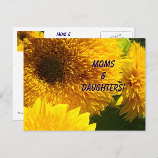 Moms en Daughters! Uitnodigingen Luncheon-evenemen (Voorkant / Achterkant)