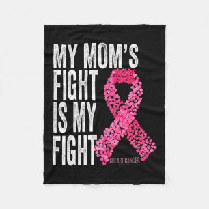 Mom's Fight is mijn strijd tegen borstkanker Aware Fleece Deken