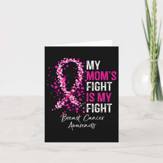 Mom's Fight is mijn strijd tegen borstkanker Aware Kaart (Voorkant)