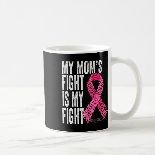 Mom's Fight is mijn strijd tegen borstkanker Aware Koffiemok (Rechts)