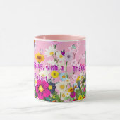 Mom's floral coffee mug mok (Midden)