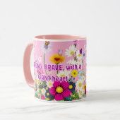 Mom's floral coffee mug mok (Voorkant links)