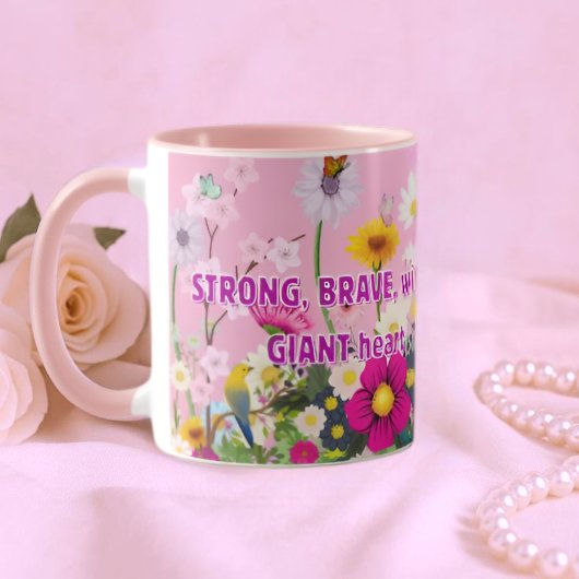 Mom's floral coffee mug mok
