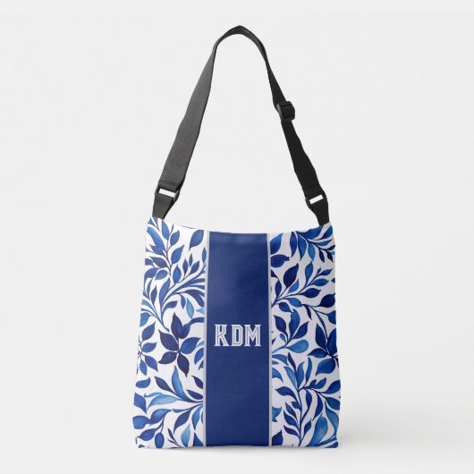 Mom's Floral Crossbody - Monogrammed Gift Bag Crossbody Tas (Voorkant)