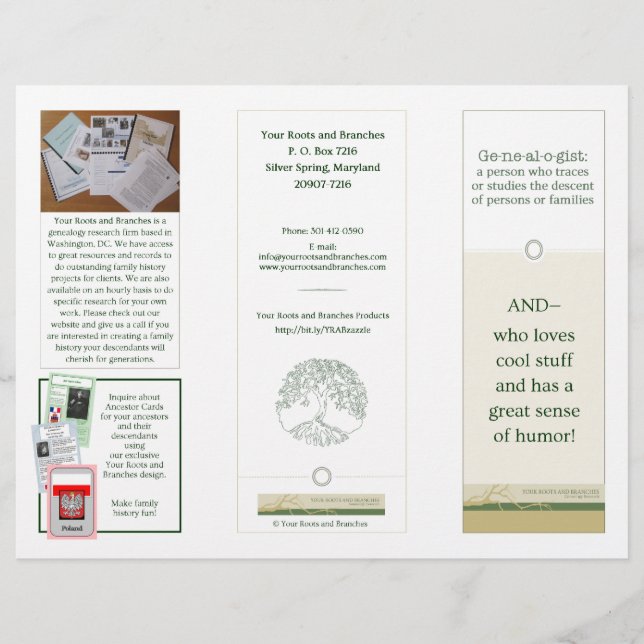 Mom's Genealogie Brochures PNG (Voorkant)