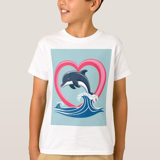 Mom's Heart Spout Whale T-shirt (Voorkant)