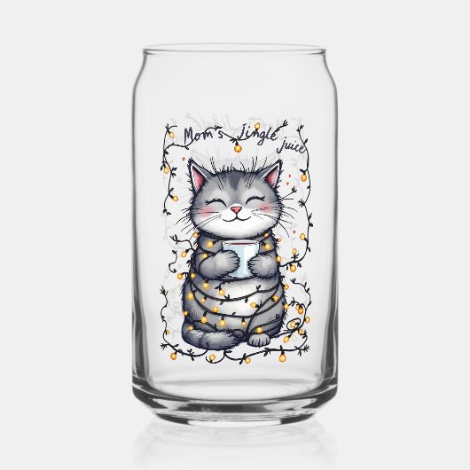 Mom's Jingle Juice  Blikvorm Glas (Achterkant)