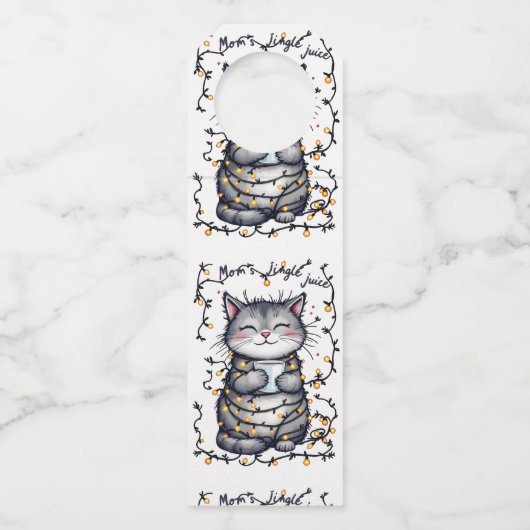 Mom's Jingle Juice  Flessenhanger (Voorkant)