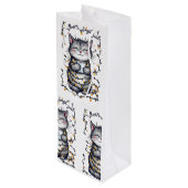 Mom's Jingle Juice  Wijn Cadeautas (Achterkant Gekanteld)