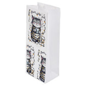 Mom's Jingle Juice  Wijn Cadeautas (Voorkant Gekanteld)