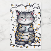 Mom's Jingle Juice  Wijn Etiket (Enkel label)