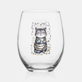 Mom's Jingle Juice  Wijnglas Zonder Voet (Voorkant)