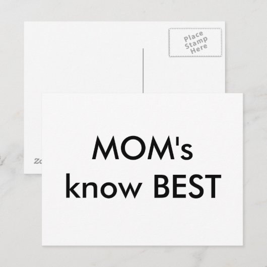 MOM's kennen BEST Briefkaart (Voorkant / Achterkant)