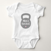 Moms Kettlebell, Funny Exercise Romper (Voorkant)