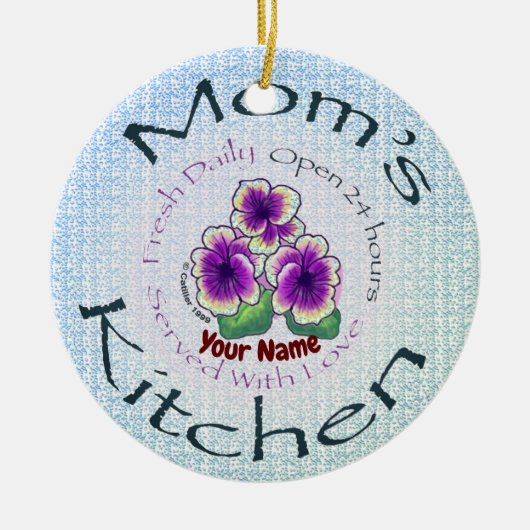 Moms Kitchen Keramisch Ornament (Voorkant)