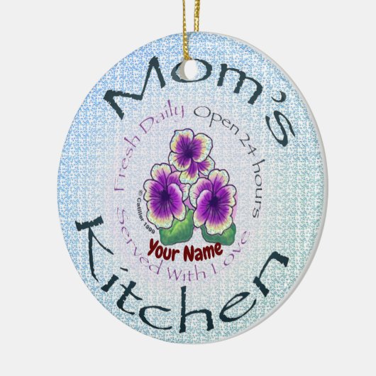 Moms Kitchen Keramisch Ornament (Links)